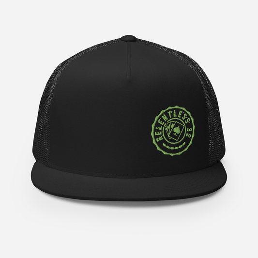 Green Logo Flat Bill