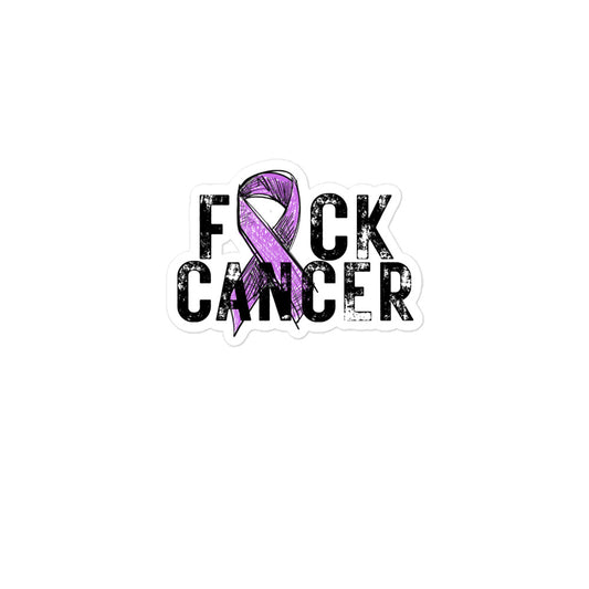 F*ck Cancer Purple Sticker