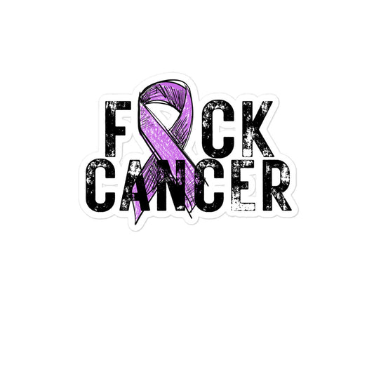 F*ck Cancer Purple Sticker