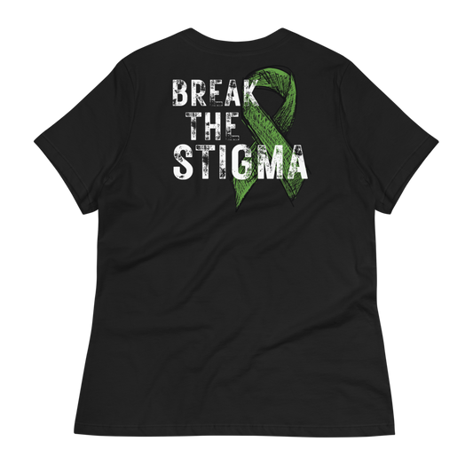 Women's Break the Stigma T-Shirt (Back Print)
