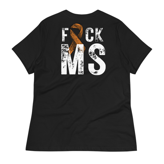 Women's F*ck MS T-Shirt (Back Print)