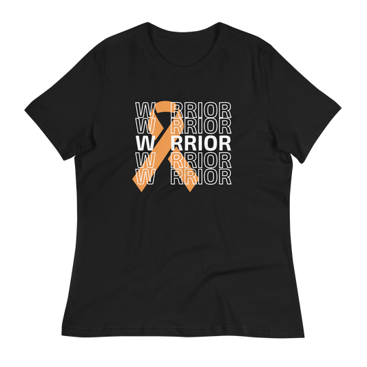 Women's Big Orange Ribbon Warrior  T-Shirt