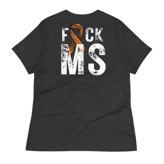 Women's F*ck MS T-Shirt (Back Print)