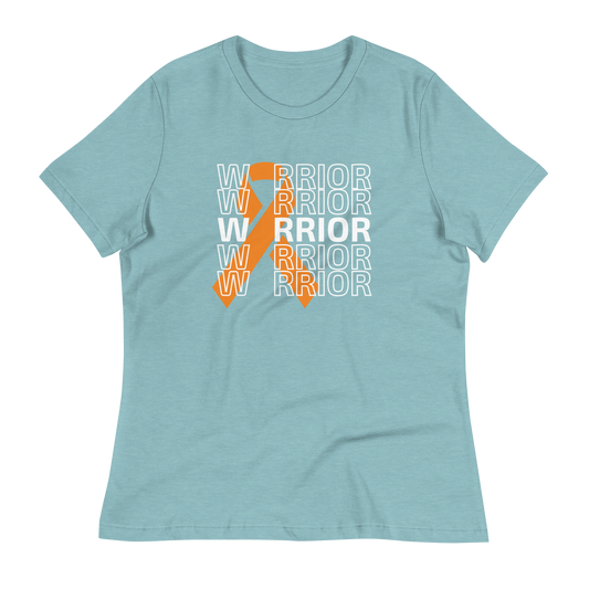 Women's Big Orange Ribbon Warrior  T-Shirt